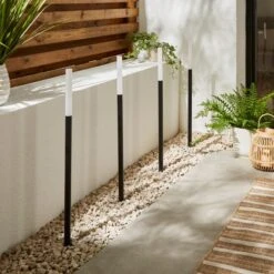 Set Of 4 Tube LED Stake Lights 6 Set Of 4 Tube LED Stake Lights -Dunelm 30935696 alt01