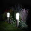 Set Of 2 Frosted LED Bollards 1 Set Of 2 Frosted LED Bollards -Dunelm 30935697