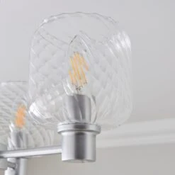 Erika Ribbed 3 Light Semi Flush Ceiling Light 31 Erika Ribbed 3 Light Semi Flush Ceiling Light -Dunelm 30945023 alt03