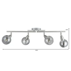 Tia 4 Light Semi Flush Spotlight Bar 18 Tia 4 Light Semi Flush Spotlight Bar -Dunelm 30948923 alt08