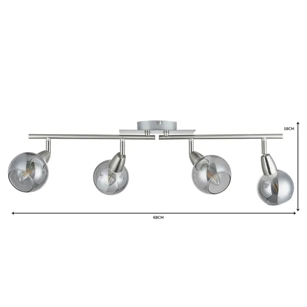 Tia 4 Light Semi Flush Spotlight Bar 7 Tia 4 Light Semi Flush Spotlight Bar - Image 5