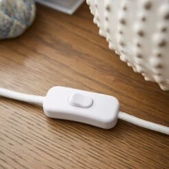 Zeeburg Urchin Ceramic Cream Table Lamp 11 Zeeburg Urchin Ceramic Cream Table Lamp -Dunelm 30962167 alt03