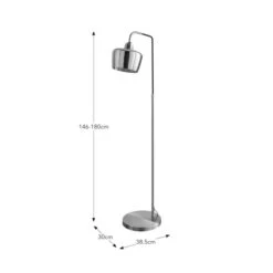 Auburn Industrial Adjustable Floor Lamp -Dunelm 30968362 alt08