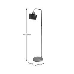 Auburn Industrial Adjustable Floor Lamp -Dunelm 30968364 alt08