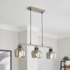 Auburn Modern 3 Light Adjustable Diner Ceiling Light 2 Auburn Modern 3 Light Adjustable Diner Ceiling Light -Dunelm 30968669