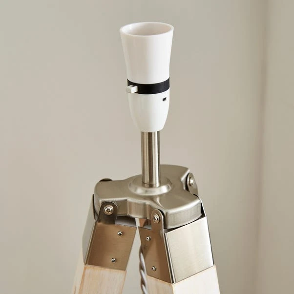 Return - Trio Tripod Floor Lamp, Light Wood 7 Return - Trio Tripod Floor Lamp, Light Wood - Image 5