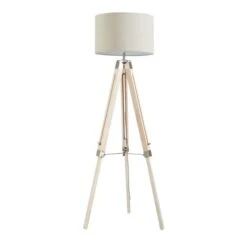 Return - Trio Tripod Floor Lamp, Light Wood 17 Return - Trio Tripod Floor Lamp, Light Wood -Dunelm 30991250 alt05